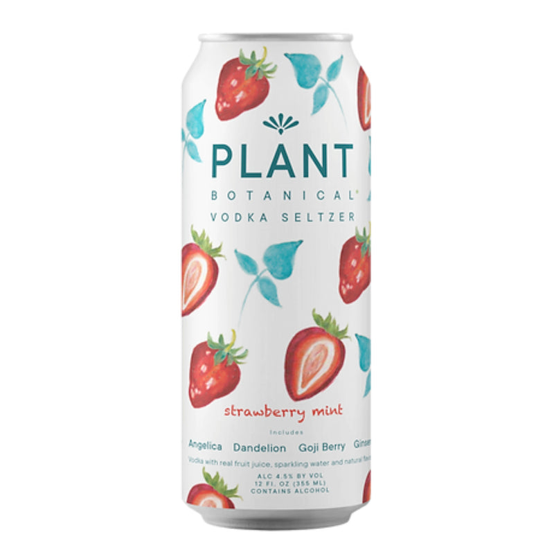 Plant Botanical Strawberry Mint Vodka Seltzer 4PK