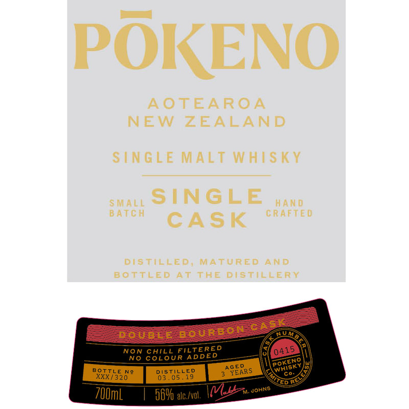 Pōkeno Double Bourbon Cask New Zealand Single Malt