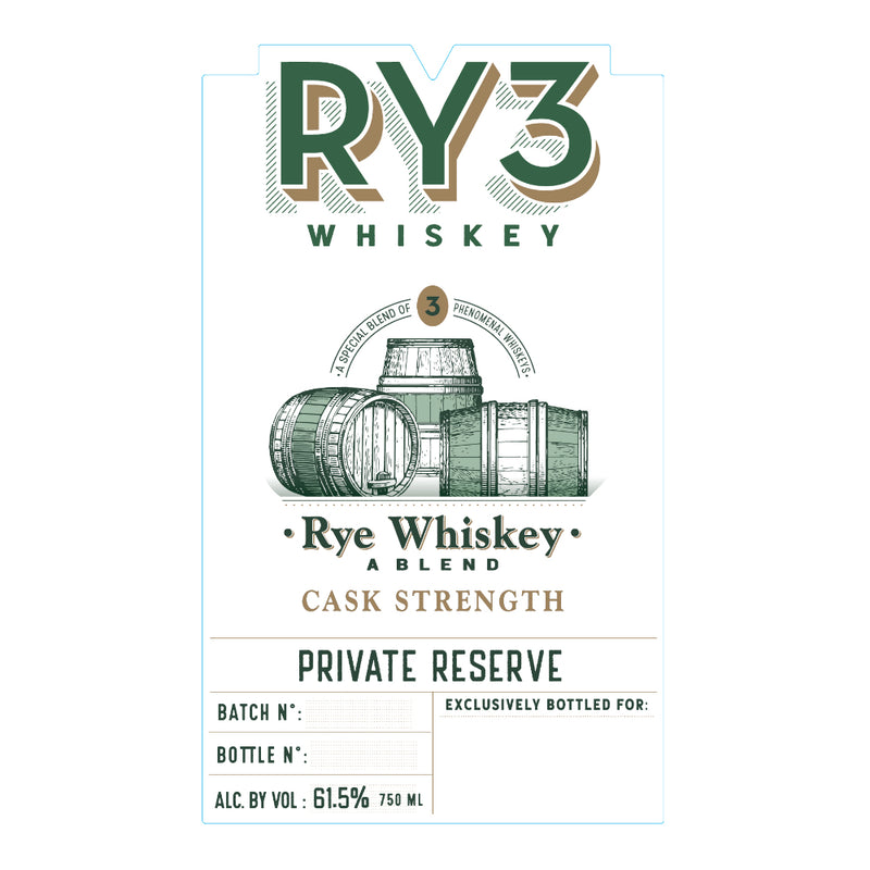 Ry3 Rum Cask Finish Blended Rye Whiskey