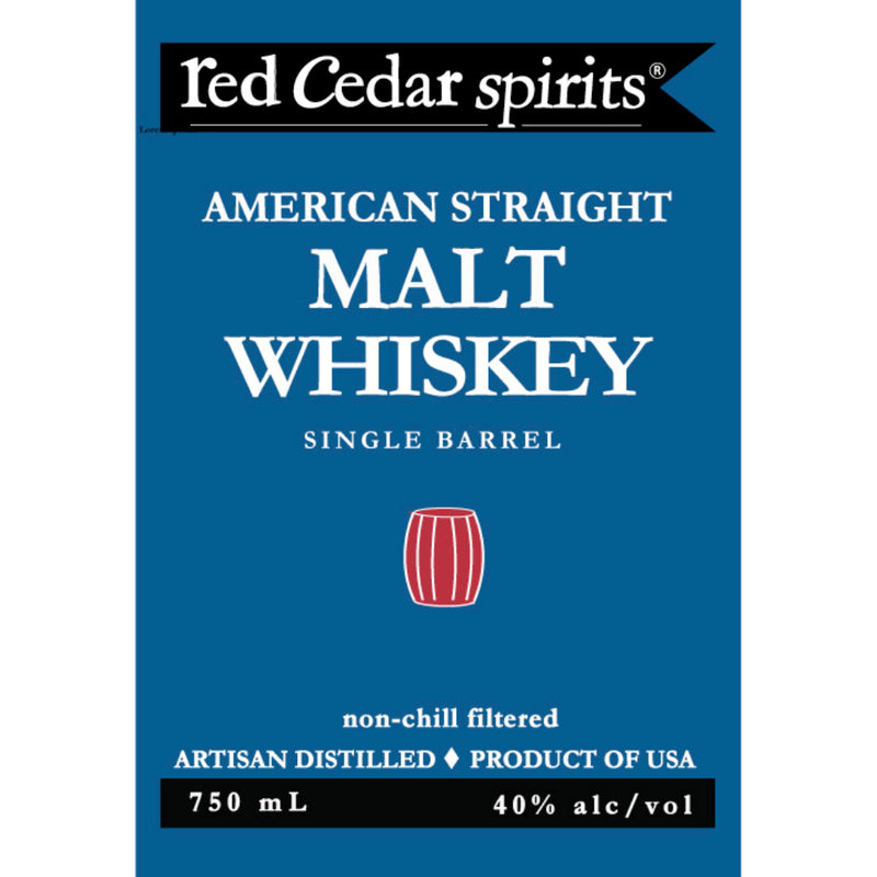 Red Ceder Spirits American Straight Malt Whiskey