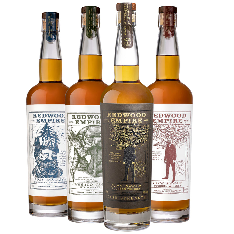 Redwood Empire Cask Strength Pipe Dream Bourbon Whiskey Bundle