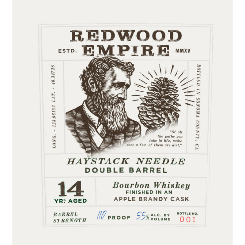 Redwood Empire Haystack Needle 14 Year Old Bourbon Apple Brandy Cask Finished