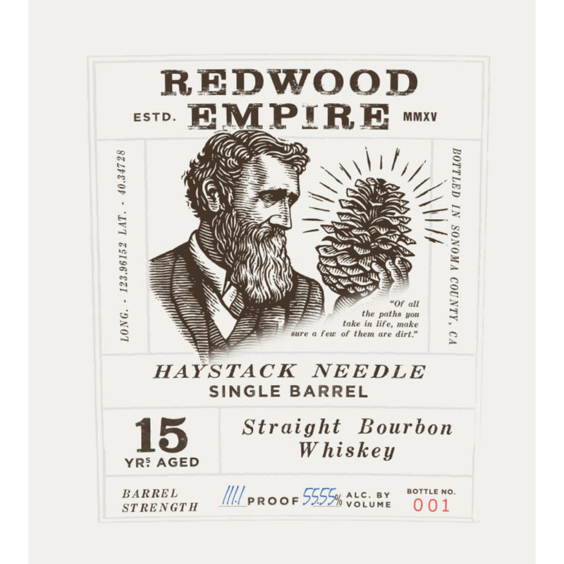 Redwood Empire Haystack Needle 15 Year Old Single Barrel Bourbon