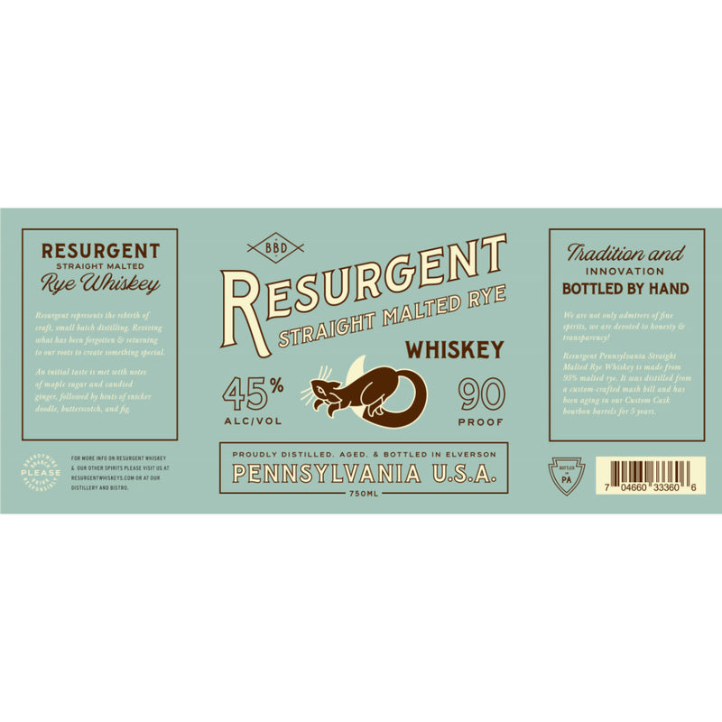 Resurgent Straight Malted Rye Whiskey
