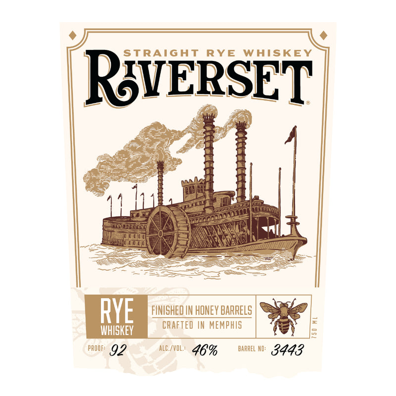 Riverset Straight Rye Finished in Honey Barrels