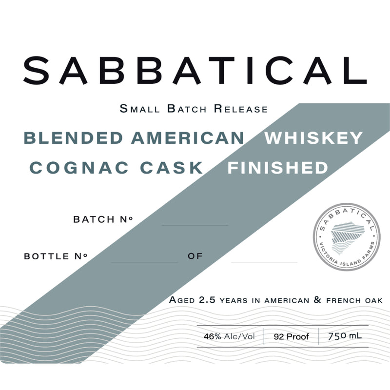 Sabbatical Cognac Cask Finished Blended American Whiskey