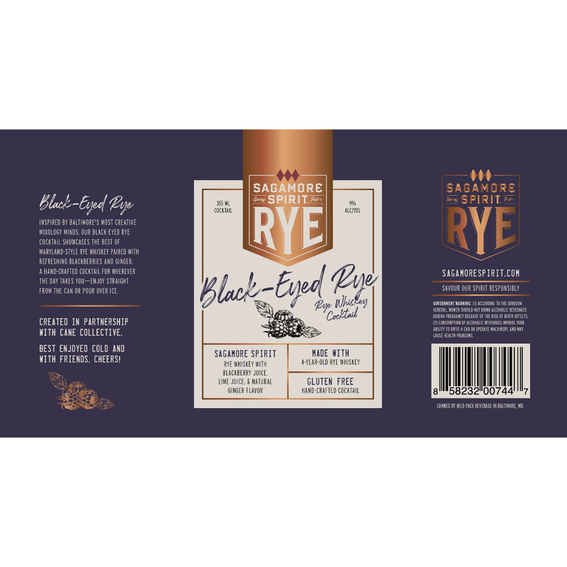 Sagamore Spirit Black-Eyed Rye Cocktail