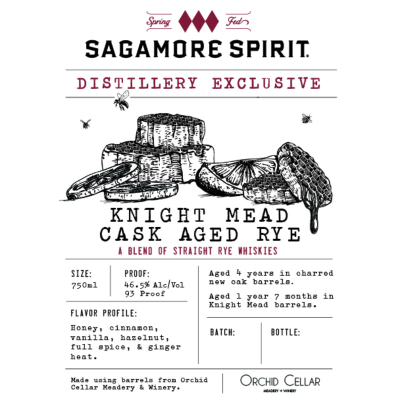 Sagamore Spirit Distillery Exclusive Knight Mead Cask Aged Rye