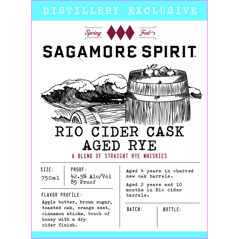Sagamore Spirit Rio Cider Cask Aged Rye