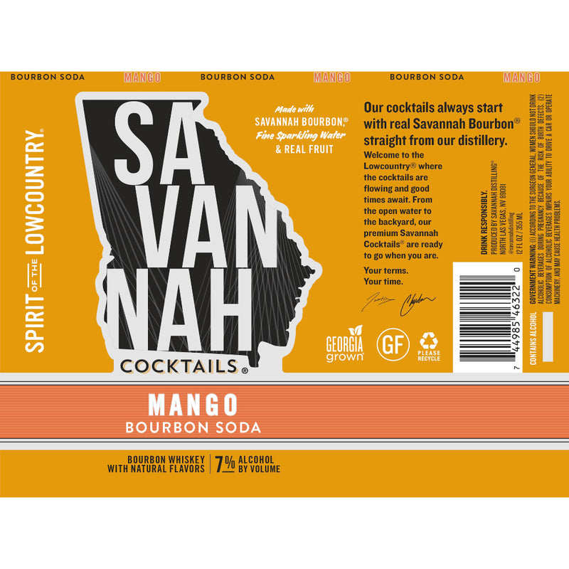 Savannah Cocktails Mango Bourbon Soda