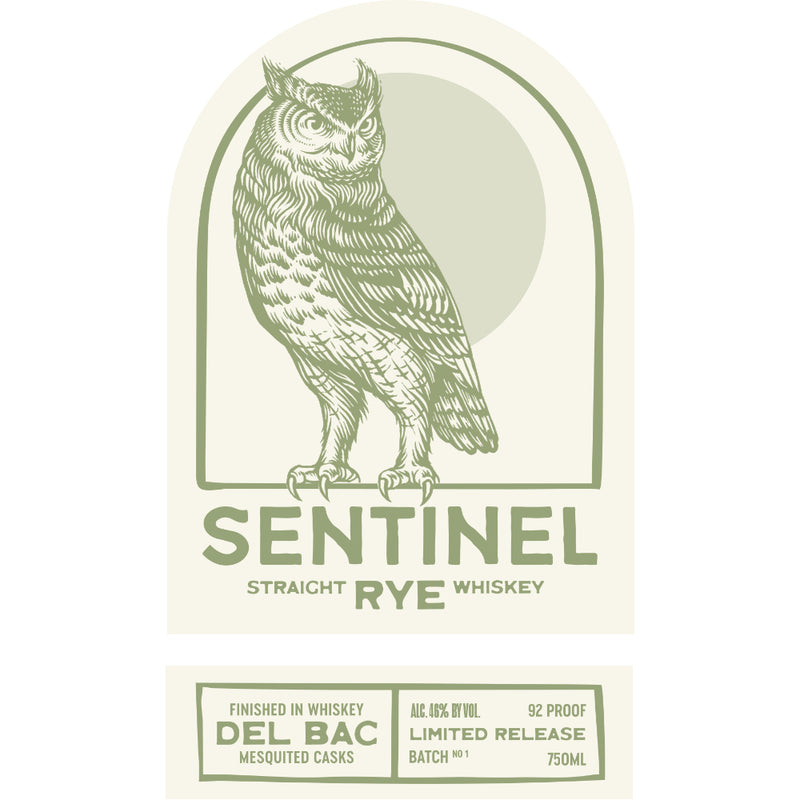 Sentinel Rye Finished in Whiskey Del Bac Mesquited Casks