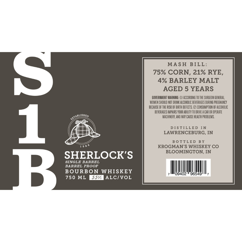 Sherlock’s Single Barrel Bourbon