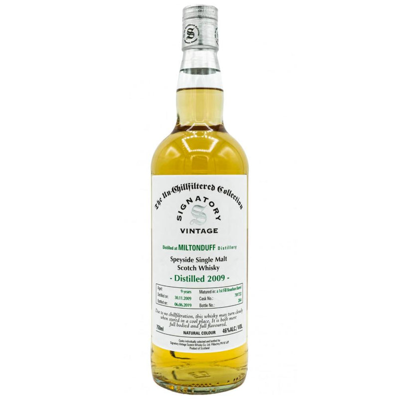 Signatory The Un-Chillfiltered Collection 9 Year Old MiltonDuff 2009