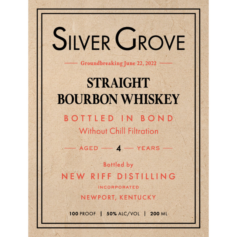 Silver Grove Bottled in Bond Straight Bourbon