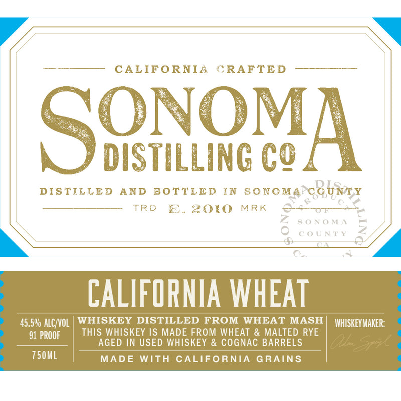 Sonoma California Wheat Whiskey