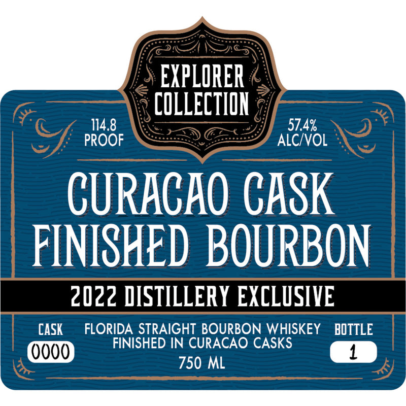 St. Augustine Explorer Collection Curacao Cask Finished Bourbon