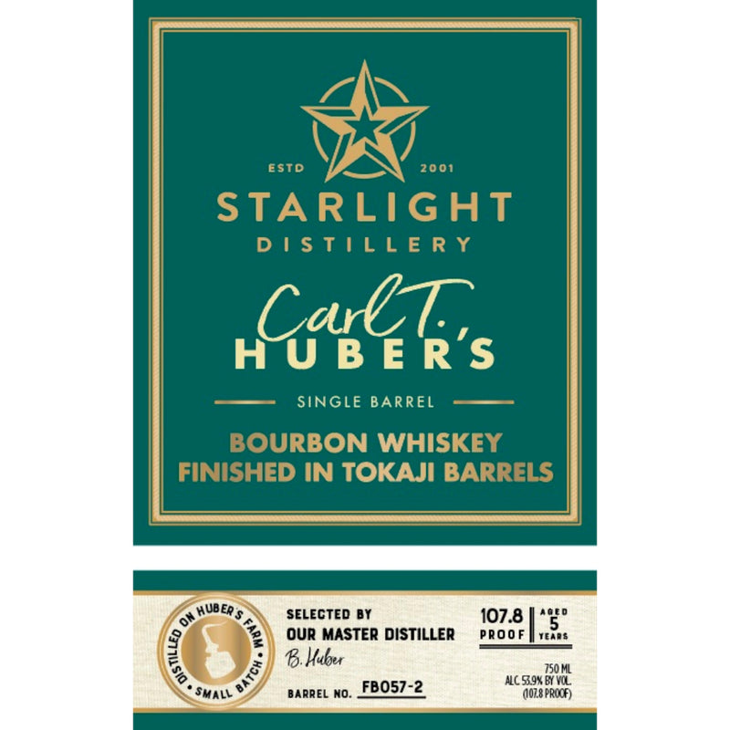 Starlight 5 Year Old Bourbon Finished In Tokaji Barrels