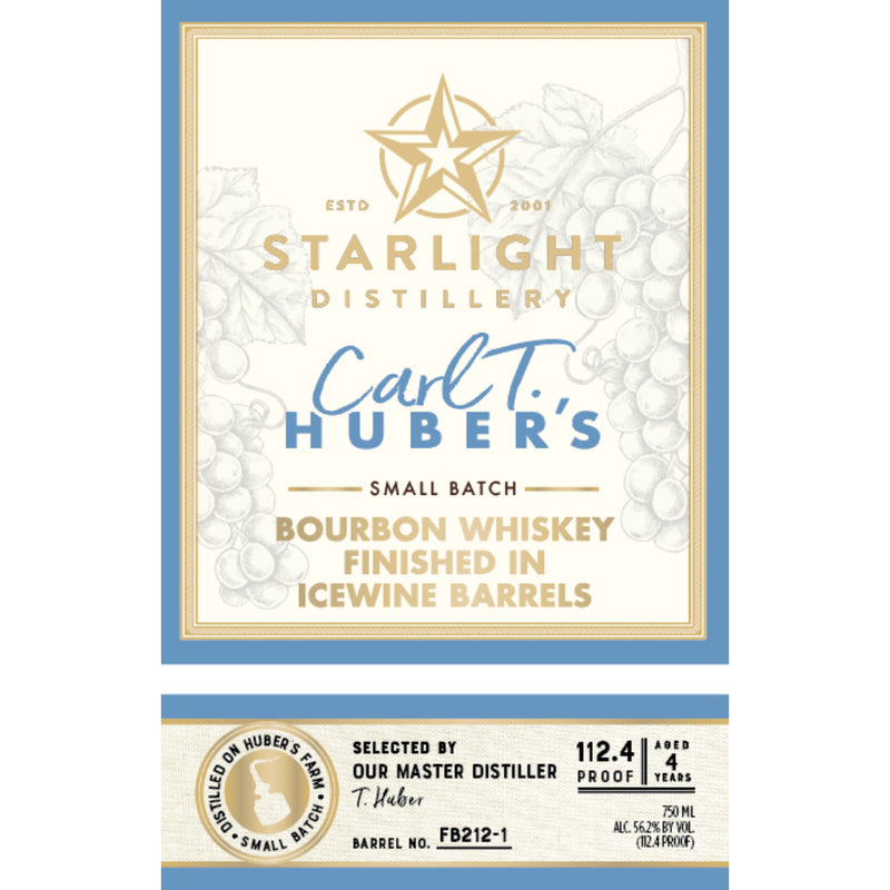 Starlight Carl T. Huber’s Bourbon Finished in Icewine Barrels