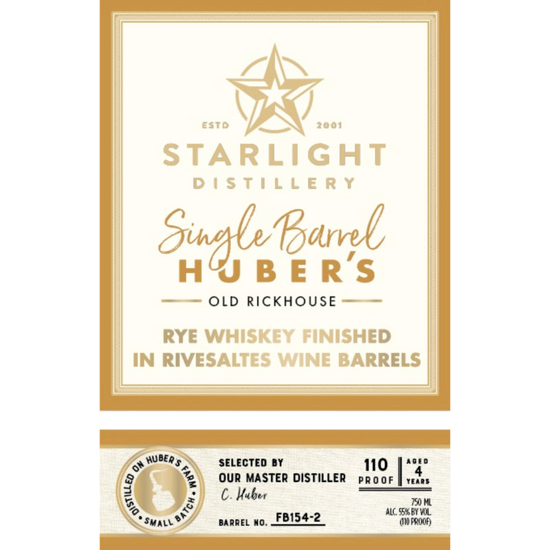 Starlight Rye Finished in Rivesaltes Wine Barrels