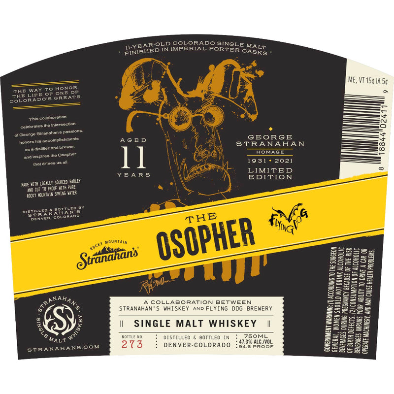 Stranahan’s The Osopher 11 Year Old Single Malt Whiskey