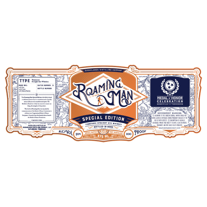 Sugarlands Roaming Man Special Edition Bottled in Bond Straight Rye