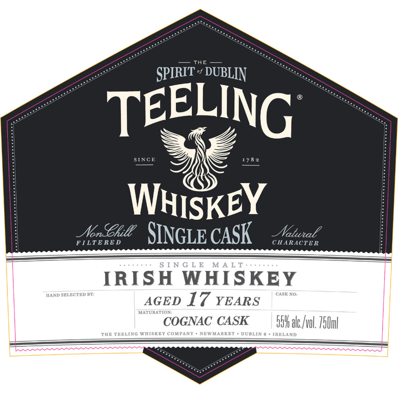 Teeling Single Cask Irish Whiskey 17 Year Old Cognac Cask
