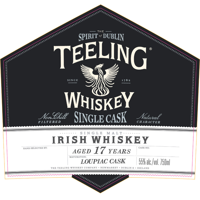 Teeling Single Cask Irish Whiskey 17 Year Old Loupiac Cask