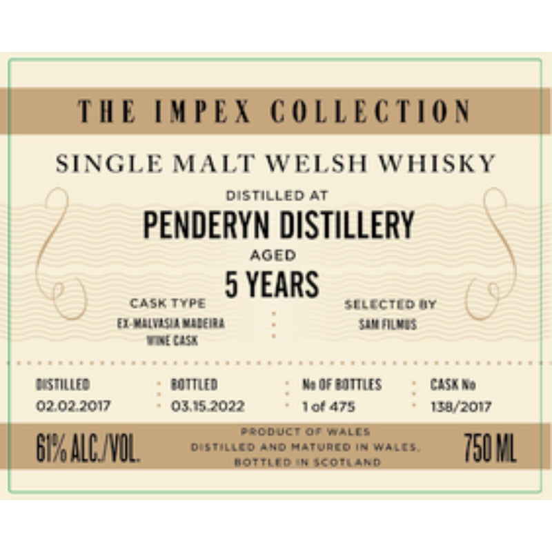 The ImpEx Collection Penderyn Distillery 5 Year Old