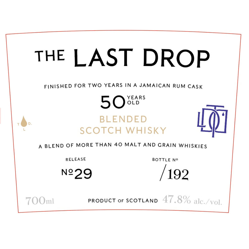 The Last Drop 50 Year Old Finished in a Jamaican Rum Cask
