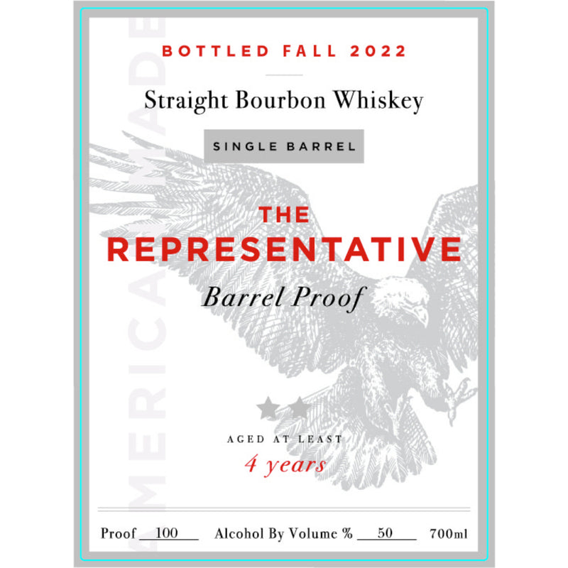 The Representative Barrel Proof 4 Year Bourbon Fall 2022