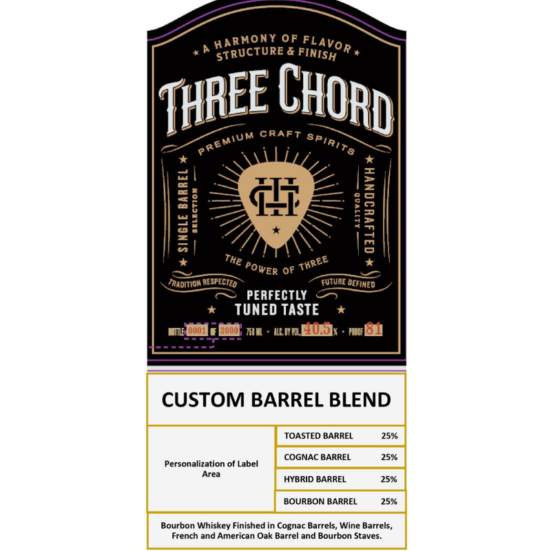Three Chord Custom Barrel Blend Bourbon