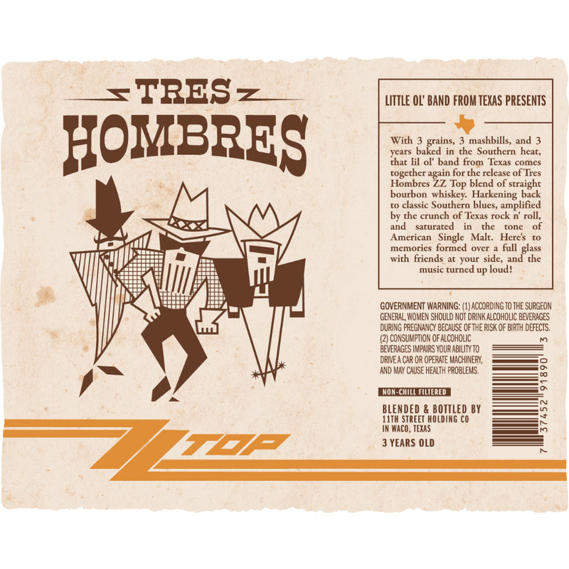 Tres Hombres ZZ Top Bourbon Finished in American Single Malt Casks