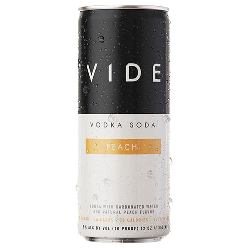 VIDE Peach Vodka Soda 4PK