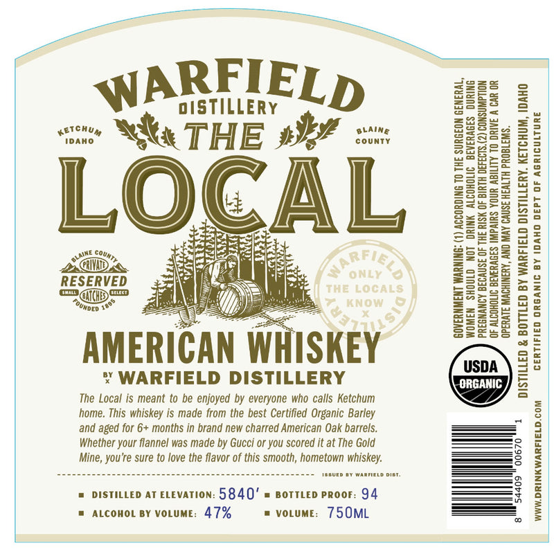 Warfield Distillery The Local American Whiskey