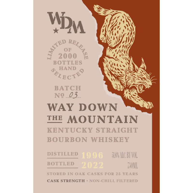 Way Down the Mountain 25 Year Old Kentucky Straight Bourbon