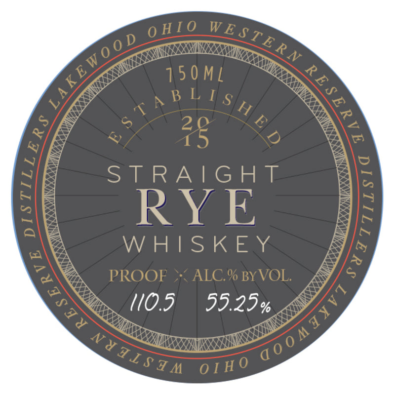 Western Reserve 6 Year Old Barrel Proof Straight Rye