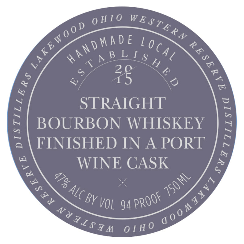 Western Reserve Bourbon Finished in a Port Wine Cask