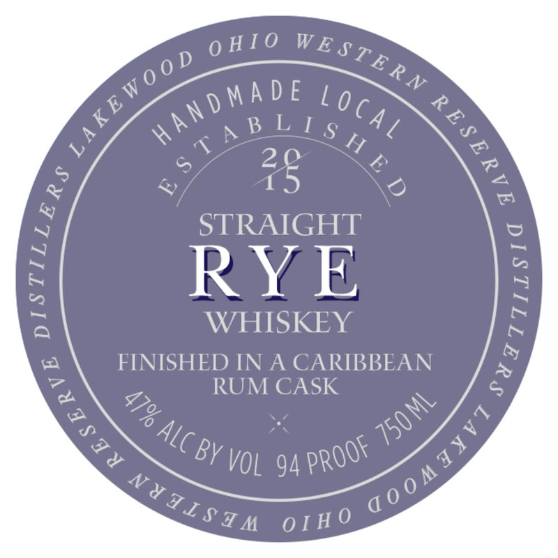 Western Reserve Caribbean Rum Cask Finished Straight Rye