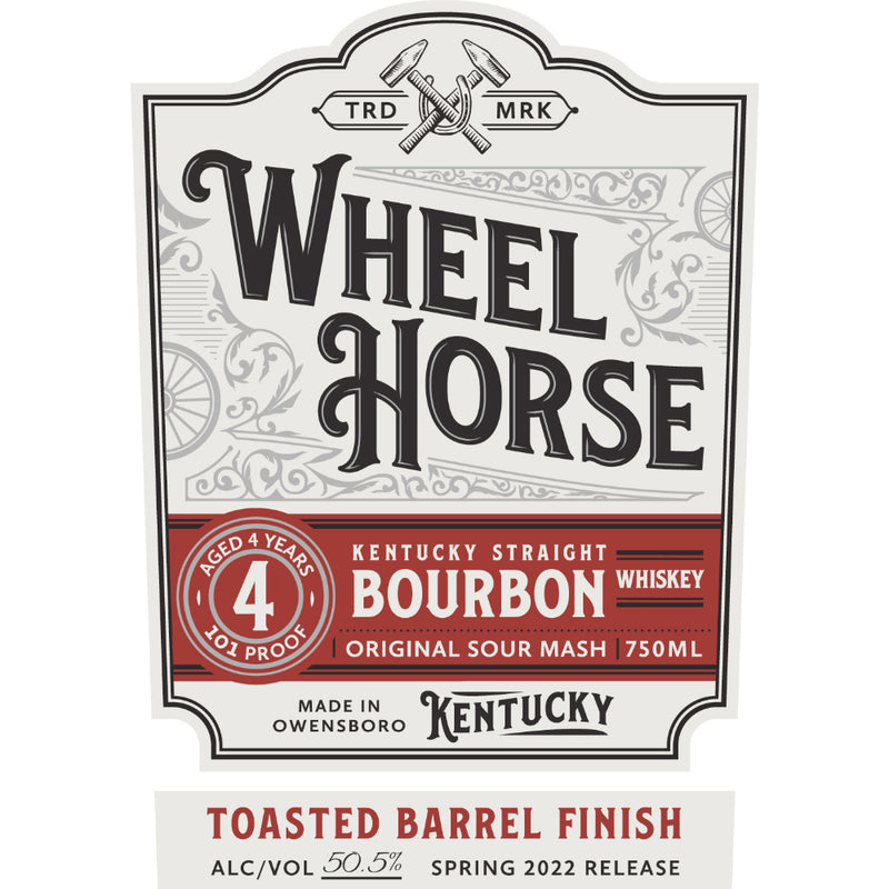 Wheel Horse 4 Year Old Toasted Barrel Finish Bourbon