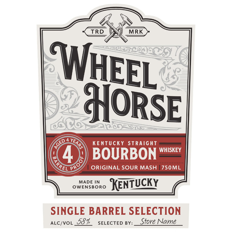 Wheel Horse Single Barrel 4 Year Old Straight Bourbon