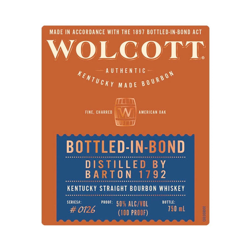 Wolcott Bottled In Bond Bourbon