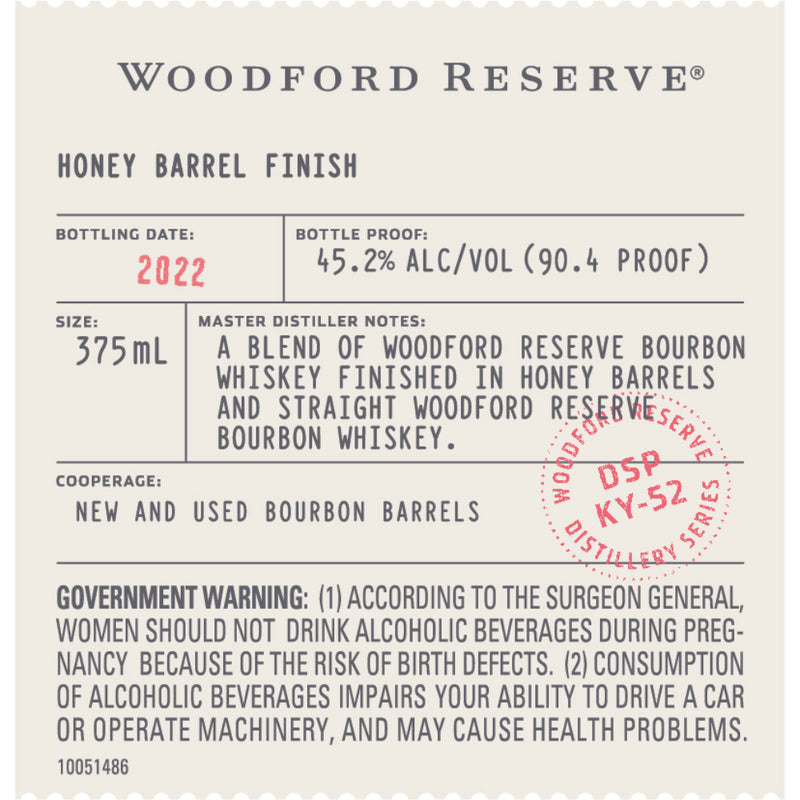Woodford Reserve Honey Barrel Finish Bourbon