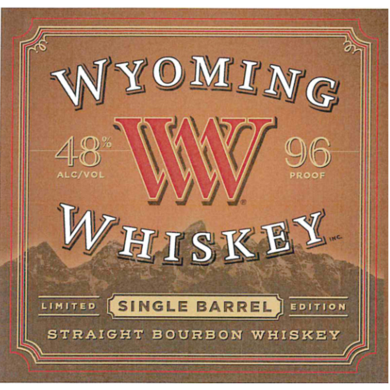 Wyoming Whiskey 5 Year Old Single Barrel Bourbon