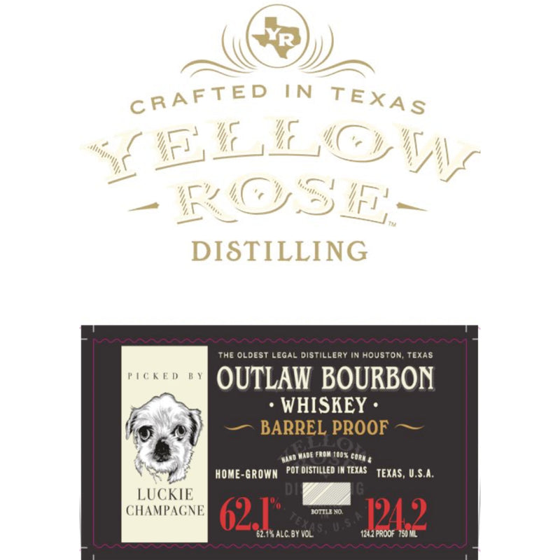 Yellow Rose Distilling Outlaw Bourbon Barrel Proof