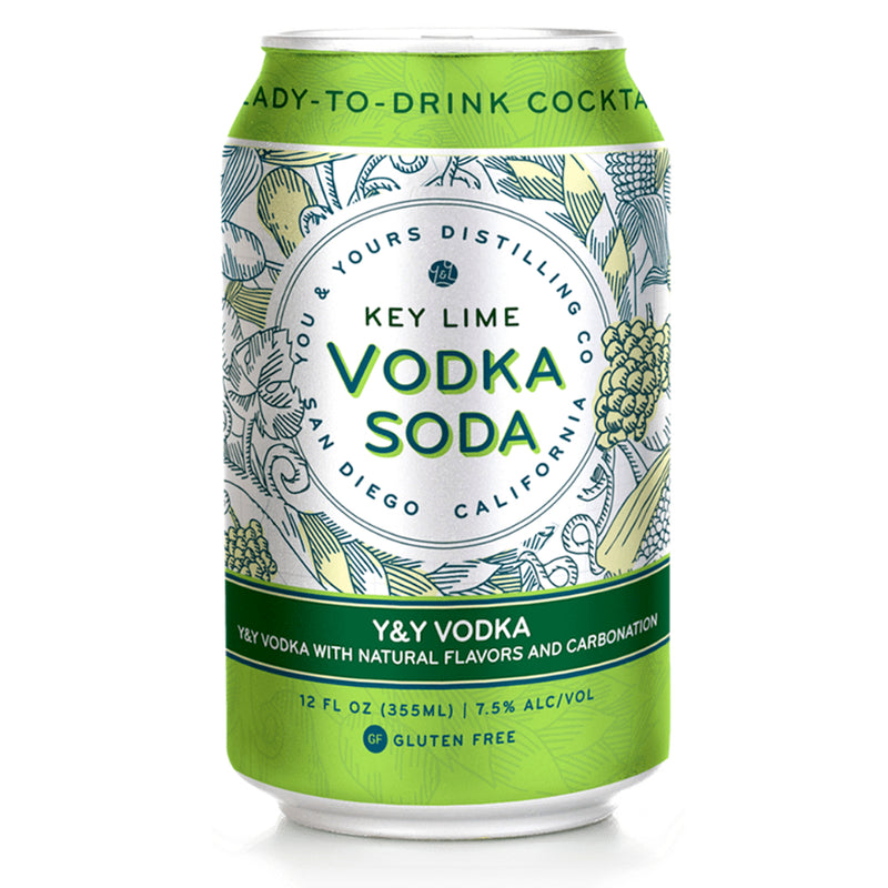 You & Yours Distilling Key Lime Vodka Soda 4PK