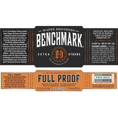 Buy Benchmark Full Proof online from the best online liquor store in the USA.