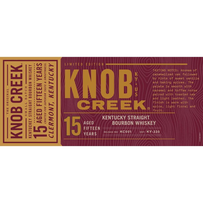 Buy Knob Creek 15 Year Old online from the best online liquor store in the USA.