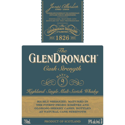 Buy The Glendronach Cask Strength Batch 9 online from the best online liquor store in the USA.