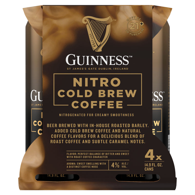 Guinness Nitro Cold Brew Coffee Cans 4pk
