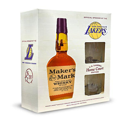Maker's Mark Limited Edition Lakers "Home Court" Gift Set